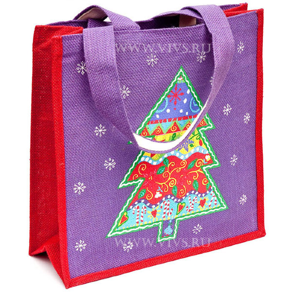 AR10 Новогодняя сумка из джута Ёлка Прекрасная упаковка для новогодних подарков.
Джут-это 100 % натуральный материал!